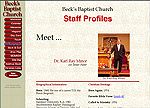 Becks Baptist Church WebSite