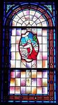 A beautiful stained glass window