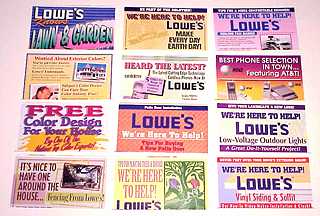 Lowe's credit card stuffers